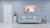 Abstract canvas painting wall décor Minimalist Floral landscape colorful